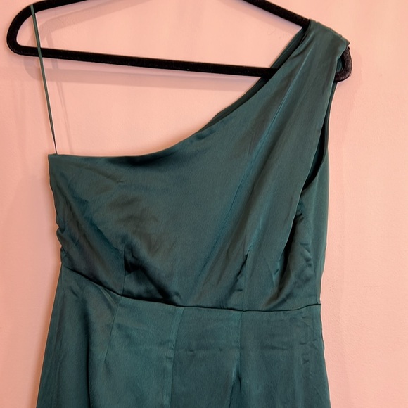 Baltic Born RSVP one shoulder gown emerald green size S NWT - Picture 8 of 8